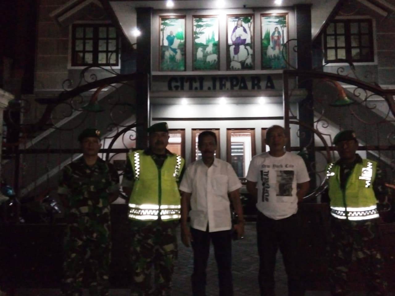 Jaga Keamanan Wilayah, Koramil 01/Jepara Laksanakan Patroli ke Tempat Ibadah